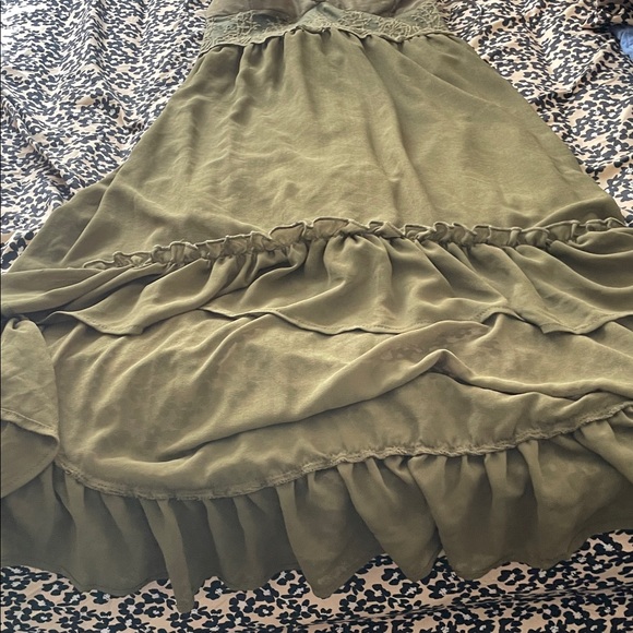 Derek Heart Olive Green Lace Chemise - Picture 6 of 6